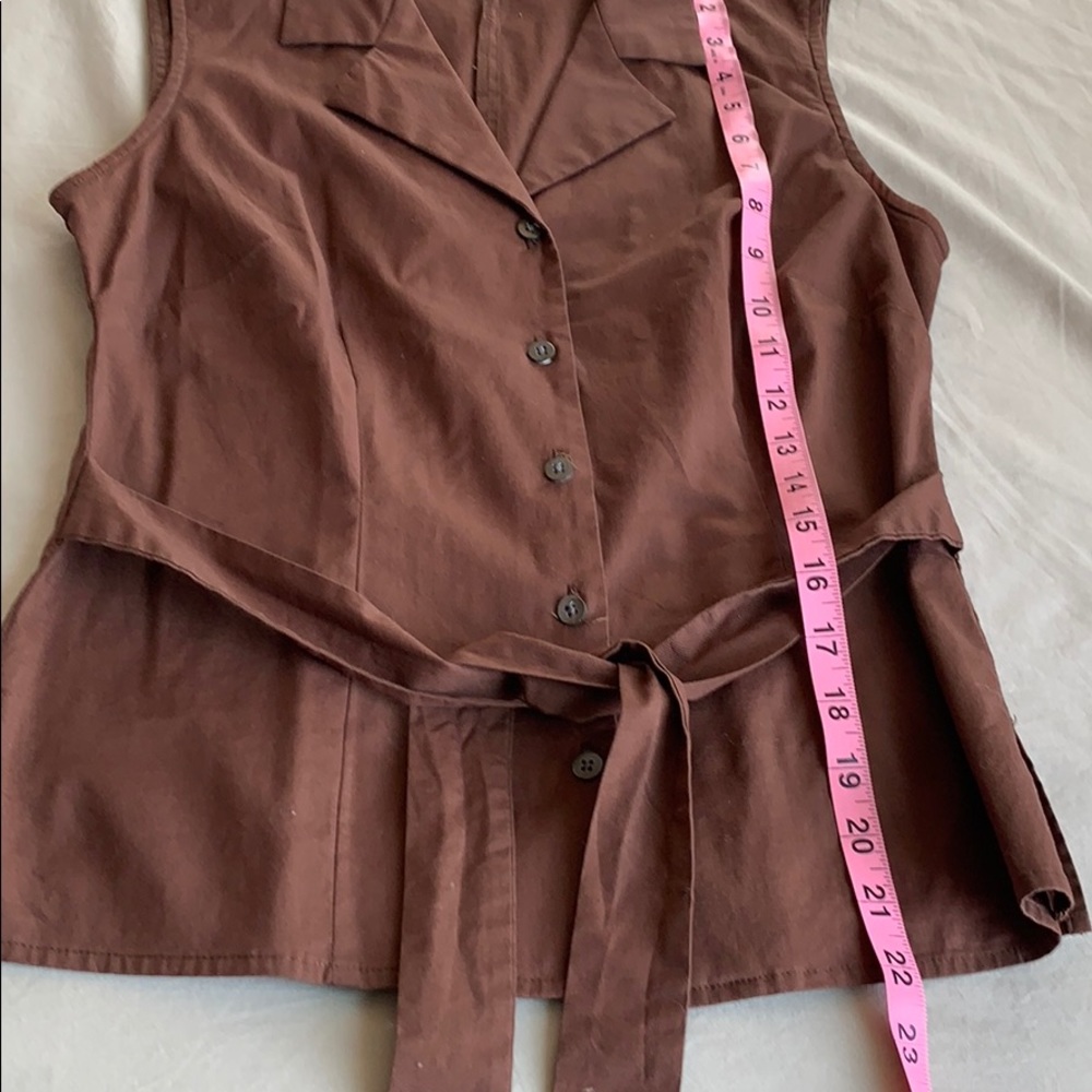 Brown Button Down Top - image 4